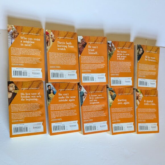 Larger Print Harlequin Super Romance Set Lot 10 Paperback Small Various Authors - Picture 3 of 6